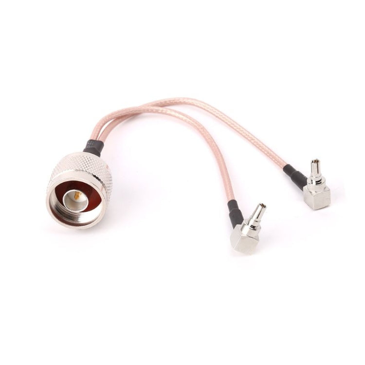 RG316 N Male to 2xTS9 / 2xCRC9 Male Connecting Cable, Length: 15cm, N Male to 2xTS9 / 2xCRC9 Male 15cm RG316 N Male to 2xTS9 / 2xCRC9 Male Connecting Cable, Length: 15cm, N Male to 2xTS9 / 2xCRC9 Male 15cm
